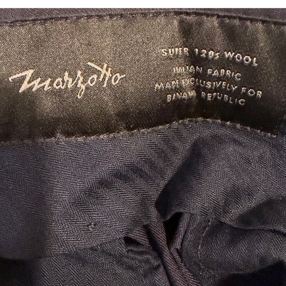 Banana Republic Slim Fit Dress Pants – Men's 33x30 Navy - Picture 3 of 5